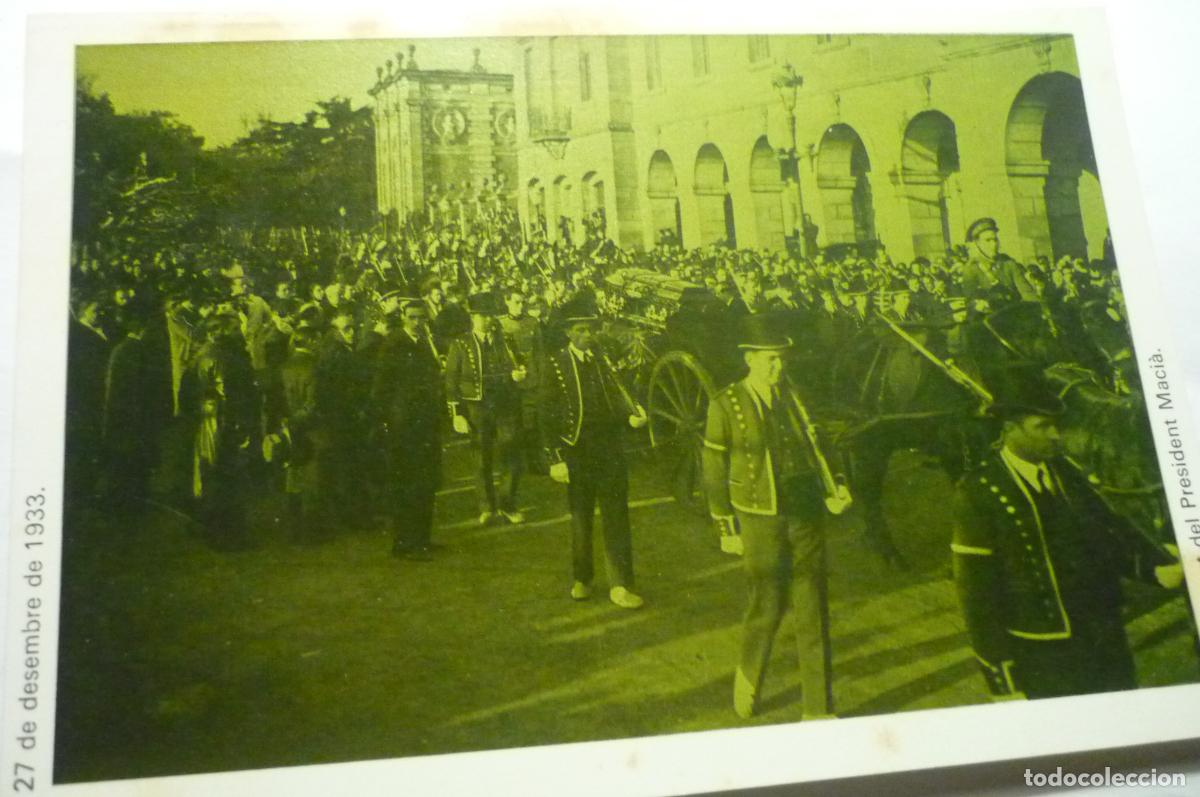 Documentos antiguos: tarjeta reproduccion entierro presidente macia -generalitat 1933 cm