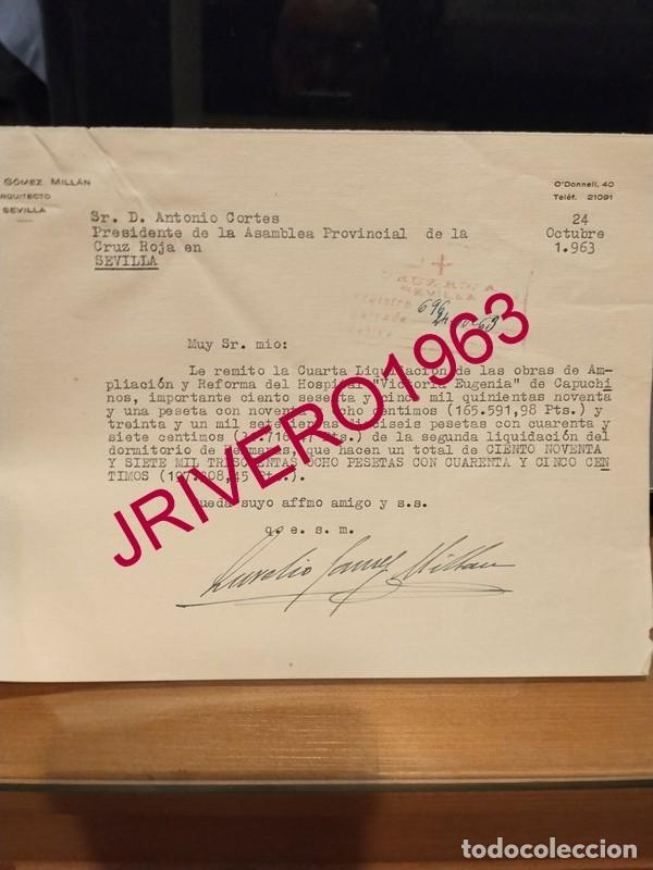 Documentos antiguos: SEVILLA, 1960, CARTA FIRMADA POR EL GOBERNADOR CIVIL, HERMENEGILDO ALTOZANO