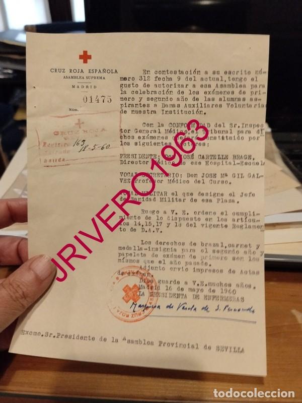 Documentos antiguos: MADRID, 1960, CRUZ ROJA, CARTA FIRMADA POR LA MARQUESA DE VARELA DE SAN FERNANDO