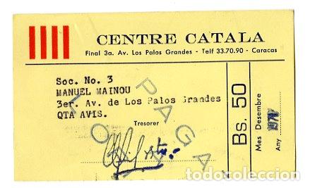 Documenti antichi: Carnet Centre Catal&agrave; 1971, Barcelona - Pol&iacute;tica