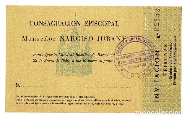 Old Documents: Entrada Consegraci&oacute;n Episcopal Monse&ntilde;or Narciso Jabany 1956
