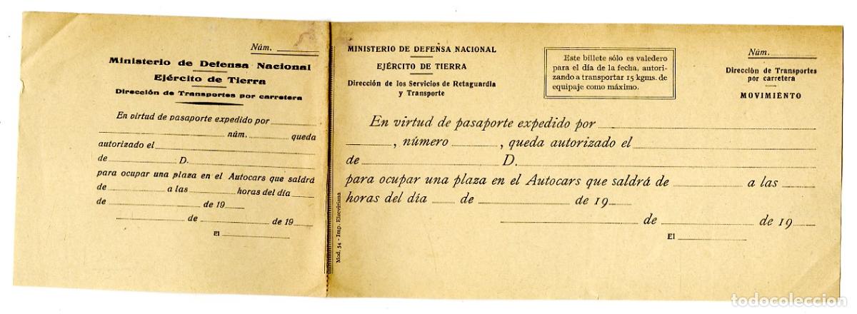 Documentos antiguos: Recibo Ministerio Defensa Nacional Ej&eacute;rcito del Aire 19.. - Guerra Civil