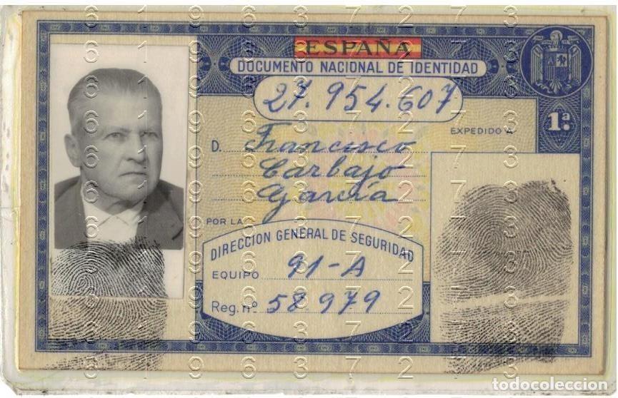 Documentos antiguos: ARROYOMOLINOS DE LEON DNI 1968 M26