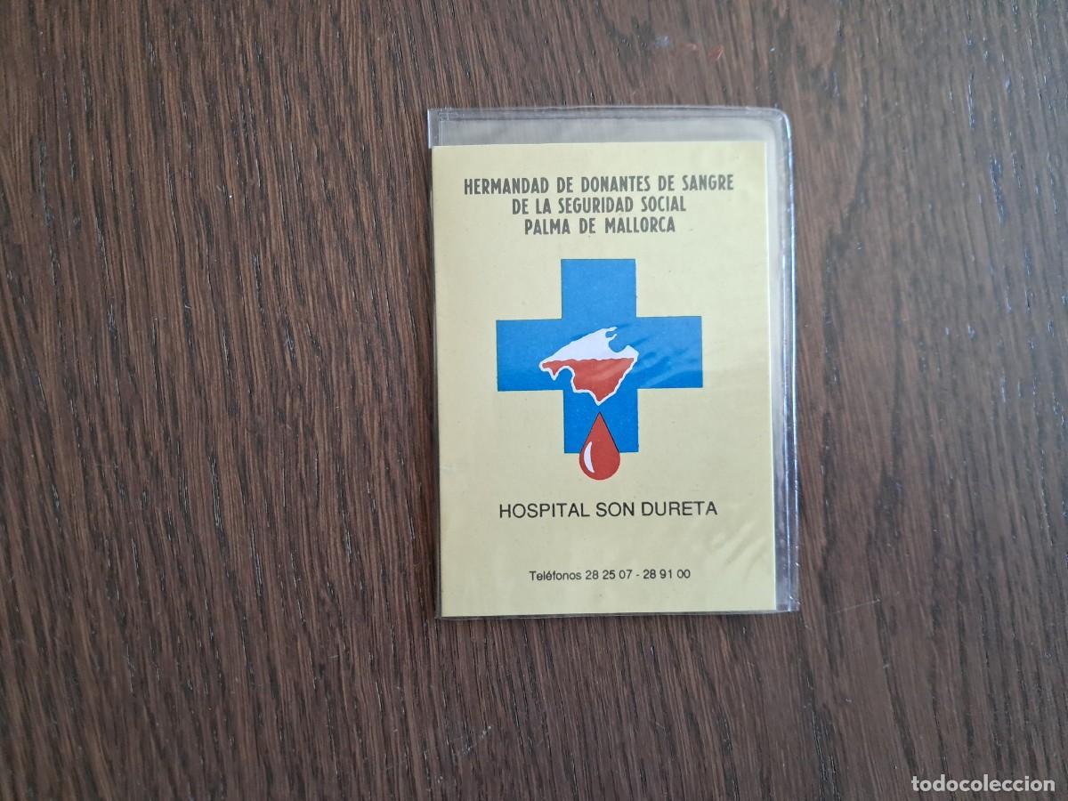 Documentos antiguos: carnet hermandad de donantes de sangre de la seguridad social Palma de Mallorca, a&ntilde;os 90. son dureta