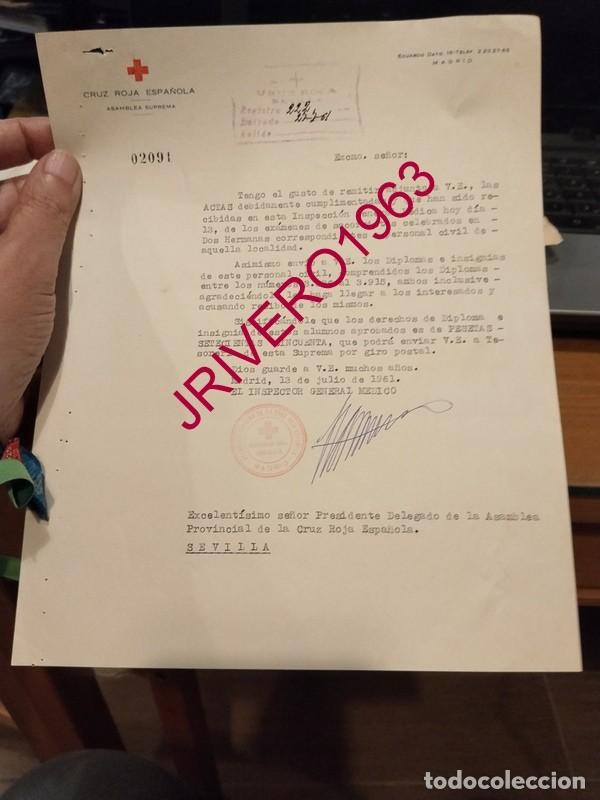 Documentos antiguos: SEVILLA, 1961, CRUZ ROJA, CURSILLOS DE SOCORRISMO EN DOS HERMANAS
