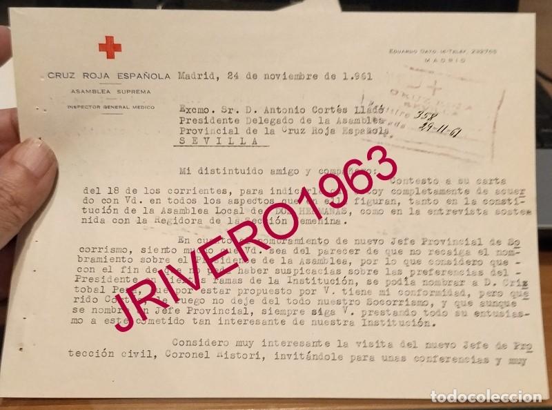 Documentos antiguos: SEVILLA, 1961, CRUZ ROJA, CURSILLOS DE SOCORRISMO EN DOS HERMANAS