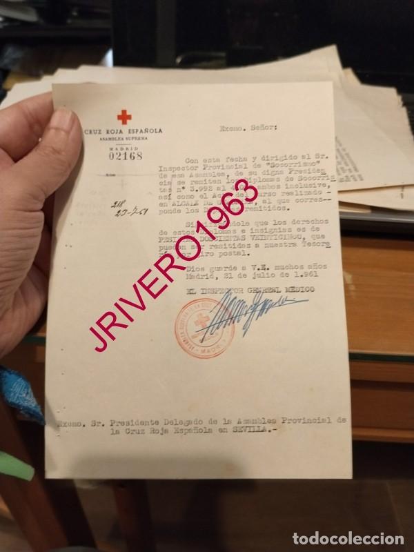 Documentos antiguos: SEVILLA, 1961, CRUZ ROJA, CURSILLOS DE SOCORRISMO EN ALCALA DE GUADAIRA