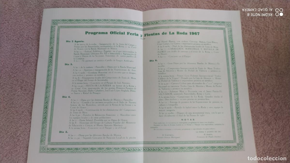 Alte Dokumente: PROGRAMA OFICIAL FERIA Y FIESTAS DE LA RODA ALBACETE 1967
