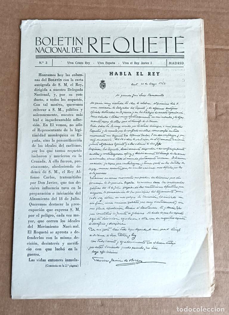 Documentos antiguos: BOLETIN NACIONAL DEL REQUETE N&ordm; 3 - 1957