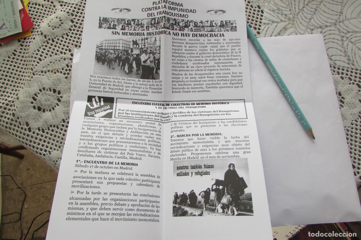 Documentos antiguos: Plataforma contra la impunidad del franquismo