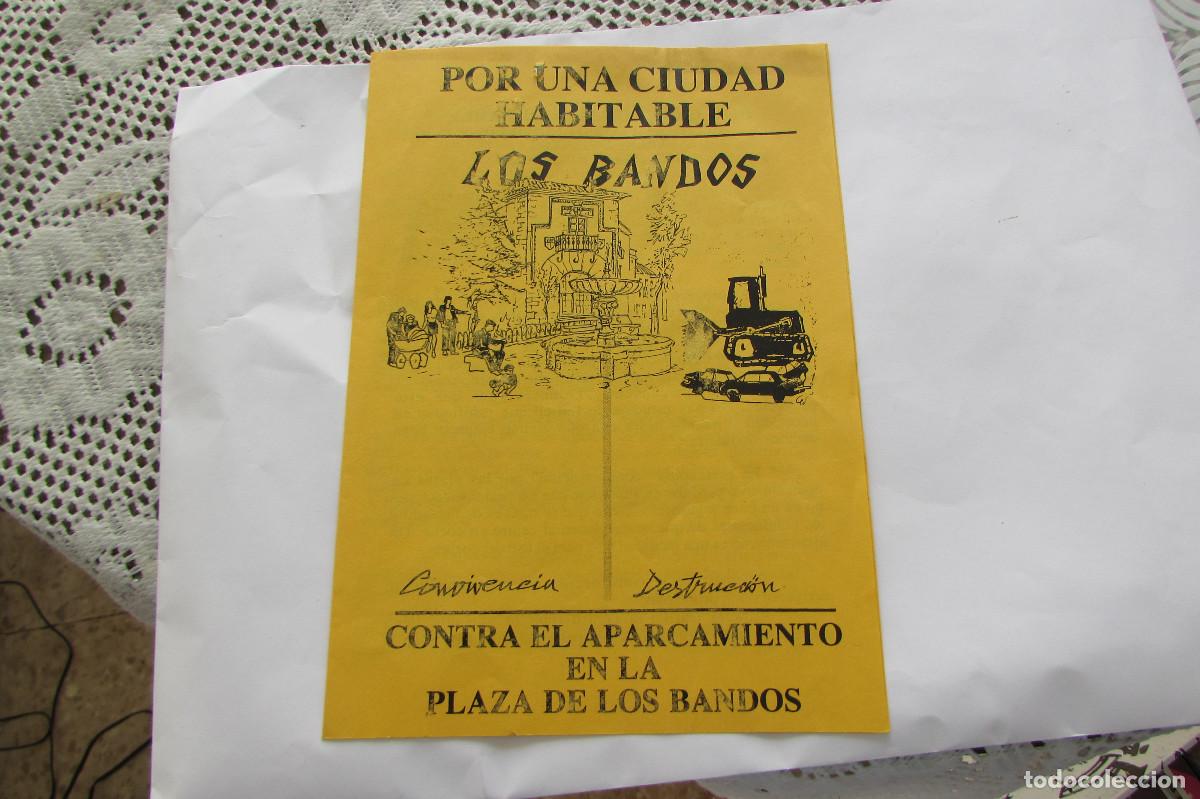 Documentos antiguos: POR UNA CIUDAD HABITABLE LOS BANDOS CONTRA EL APARCAMIENTO SALAMANCA