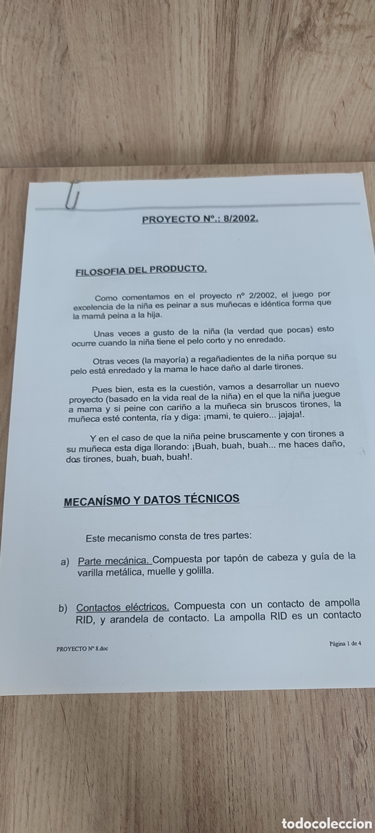 Documentos antiguos: Berjusa, Dolls By Berenguer. Espectacular proyecto y planos para fabricar mu&ntilde;ecas, a&ntilde;o 2002