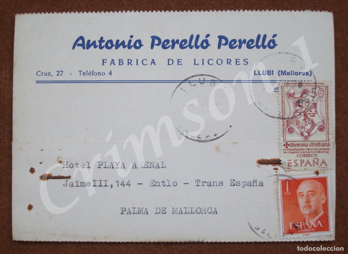 Documentos antiguos: Antonio Perell&oacute; Perell&oacute; (2 Perellons) : Documento giro a su cargo (Llub&iacute; 1970) Palma de Mallorca