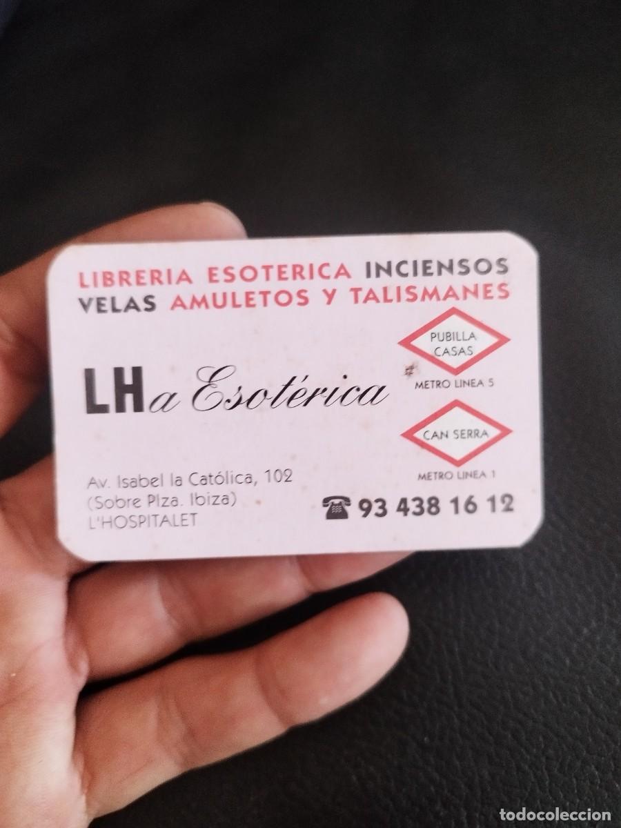 Documentos antiguos: tarjeta de visita de la tienda esot&eacute;rica LHa Esot&eacute;rica en L'Hospitalet.