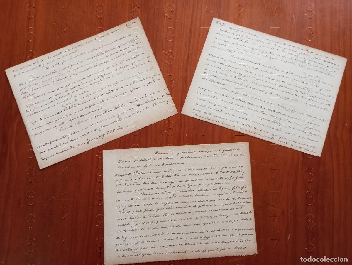 Documentos antiguos: SEVILLA SIGLO XIX 3 DOCUMENTOS ACTA DE EJERCICIO DE OPOSICION B44 - Foto 3