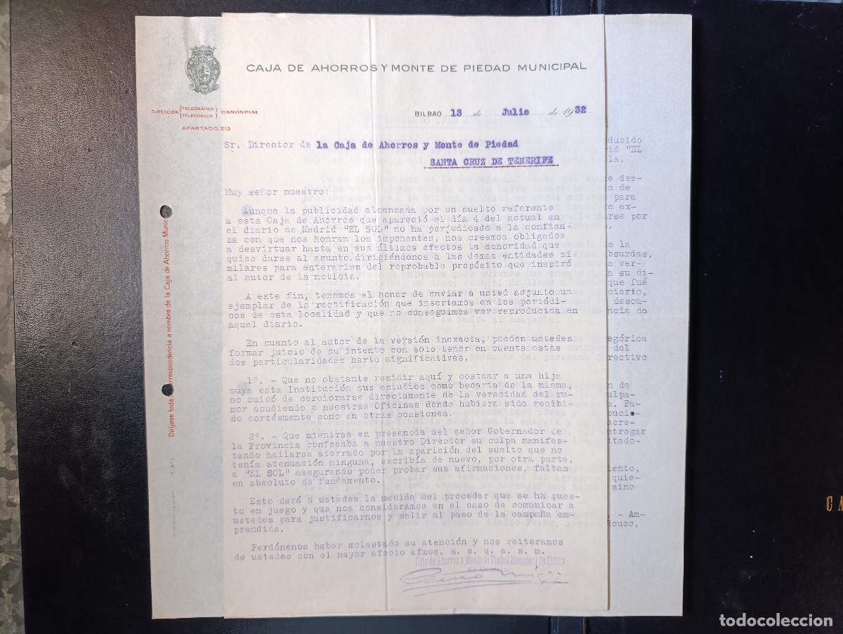 Documentos antiguos: SEGUNDA REPUBLICA. DOS DOCUMENTOS MUESTRA DEL MALESTAR POLITICO-CRITICAS AL DIARIO EL SOL. A&Ntilde;O 1932