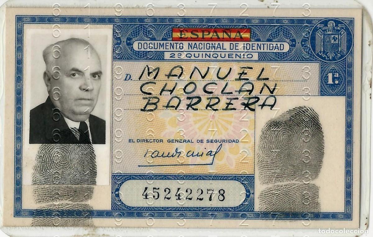 Documentos antiguos: DNI MELILLA 1958 B41