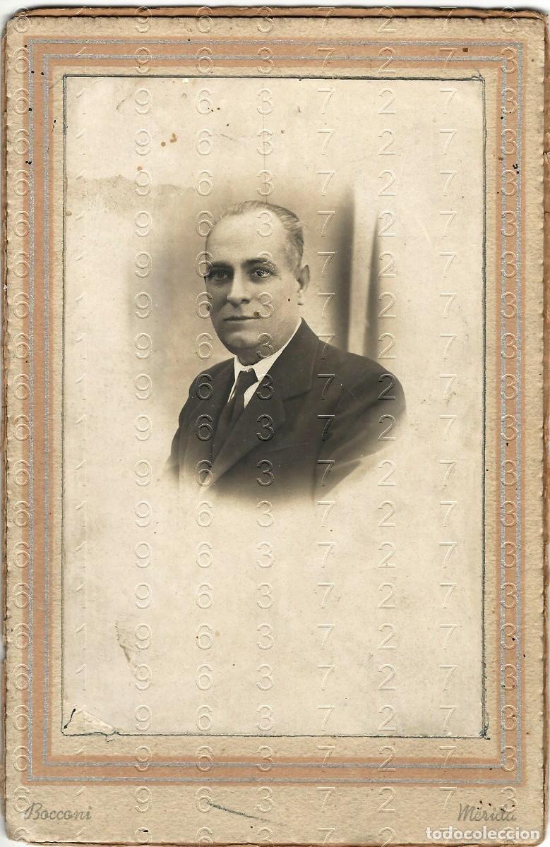 Documentos antiguos: MERIDA FOTOGRAFIA MUY ANTIGUA BOCCONI FOTOGRAFO ADOLFO REY CANAL 13X8 B41