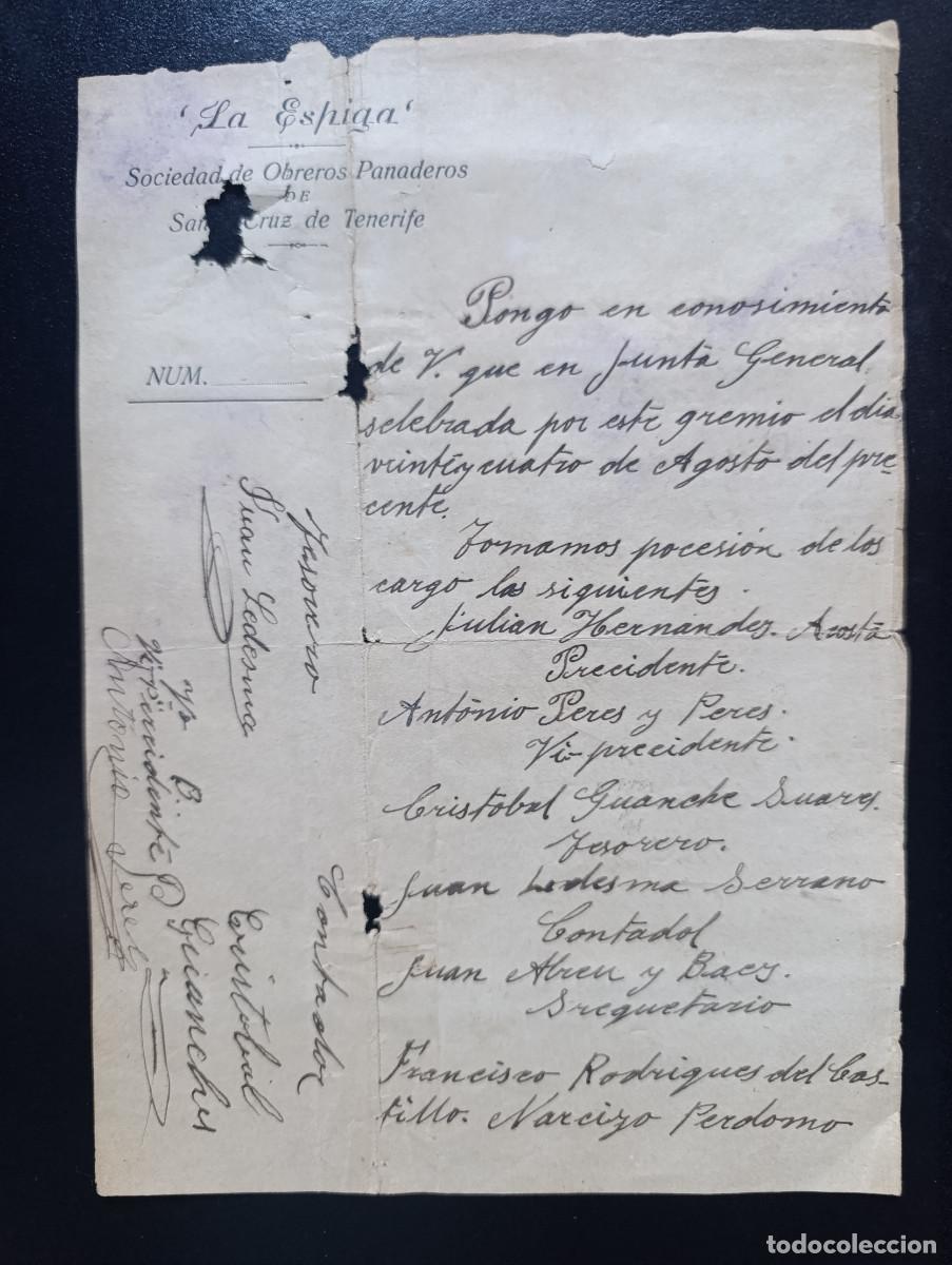 Documentos antiguos: EXTRAORDINARIA ACTA DE JUNTA GENERAL DE CONSTITUCI&Oacute;N DIRECTIVA SINDICATO &rdquo;LA ESPIGA&rdquo;. EXCEPCIONAL.