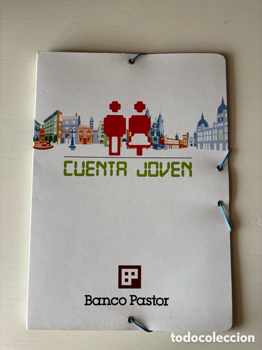 Documentos antiguos: Carpeta clasificadora gomas Banco Pastor Cuenta Joven