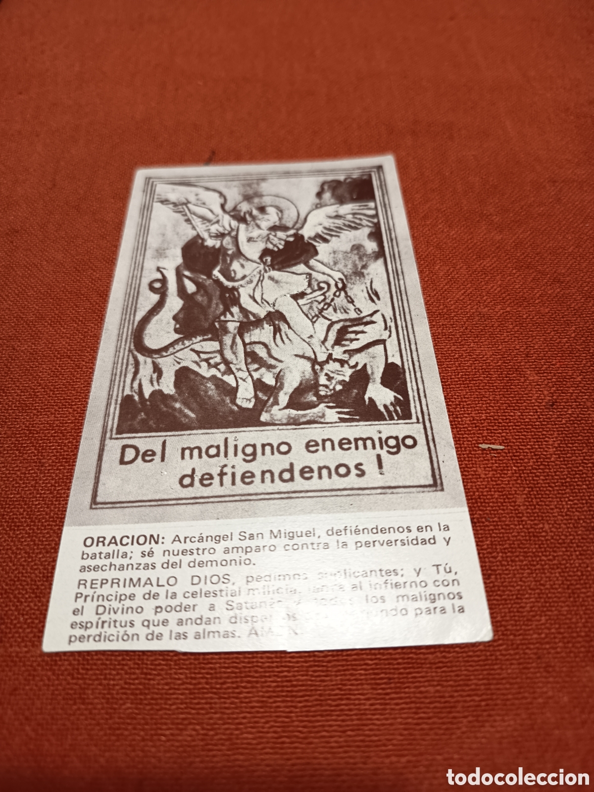 Documentos antiguos: Del maligno enemigo defiendenos