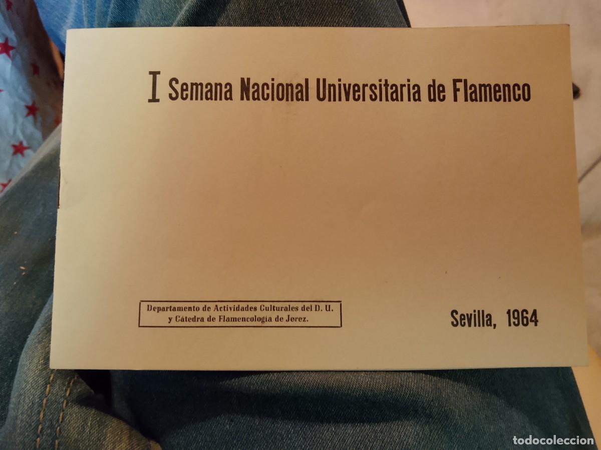 Documentos antiguos: programa oficial de la I Semana Nacional Universitaria de Flamenco, un evento hist&oacute;rico celebrado en