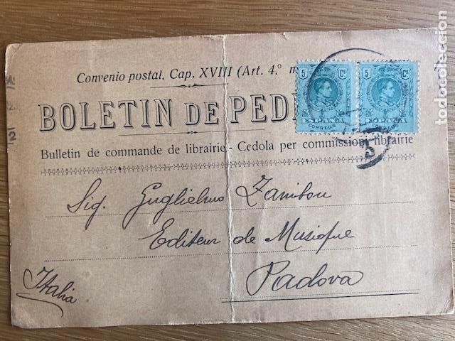 Documentos antiguos: Casa Erviti. Logro&ntilde;o. 1923. Boletin de pedido