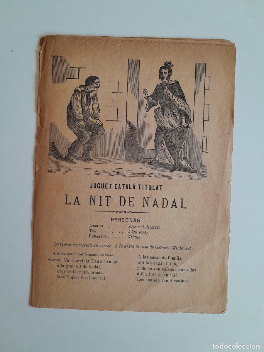 Documentos antiguos: JUGUET CATAL&Agrave; TITULAT LA NIT DE NADAL (c.1860)