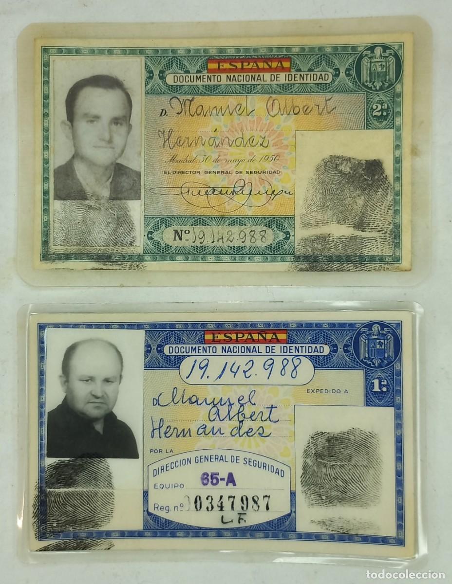 Documentos antiguos: ANTIGUOS D.N.I. DOCUMENTO NACIONAL DE IDENTIDAD - A&Ntilde;OS 50 y 70