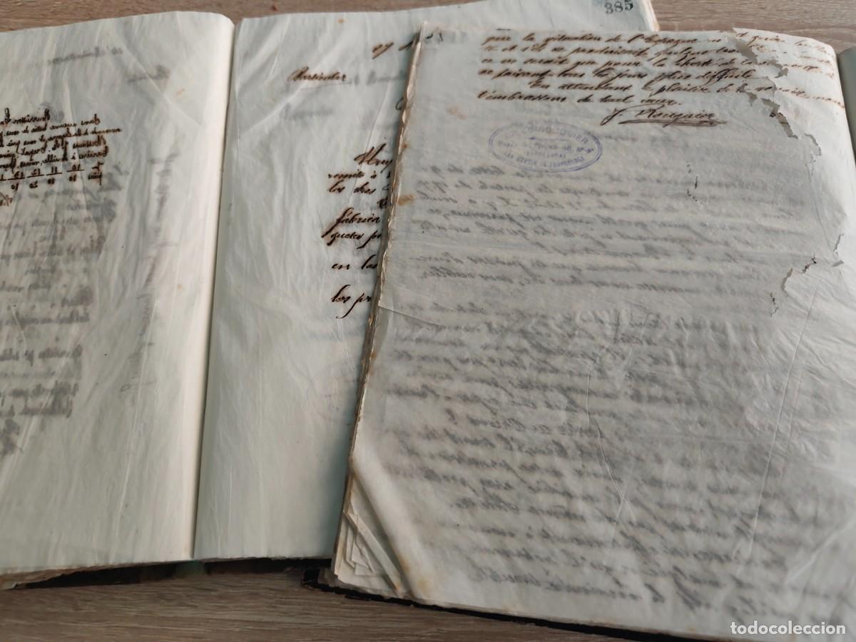 Documentos antiguos: Conjunto de copiador de Cartas ,Familia Rouquier industria catalana ,Xavier Berenguel escribi&oacute; .