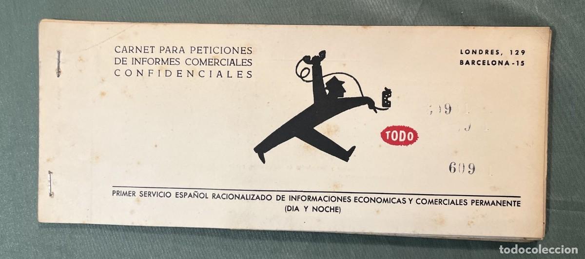 Documentos antiguos: TODO (T&Eacute;CNICA, ORGANIZACI&Oacute;N, DOCUMENTACI&Oacute;N Y ORIENTACIONES) INFORMES COMERCIALES