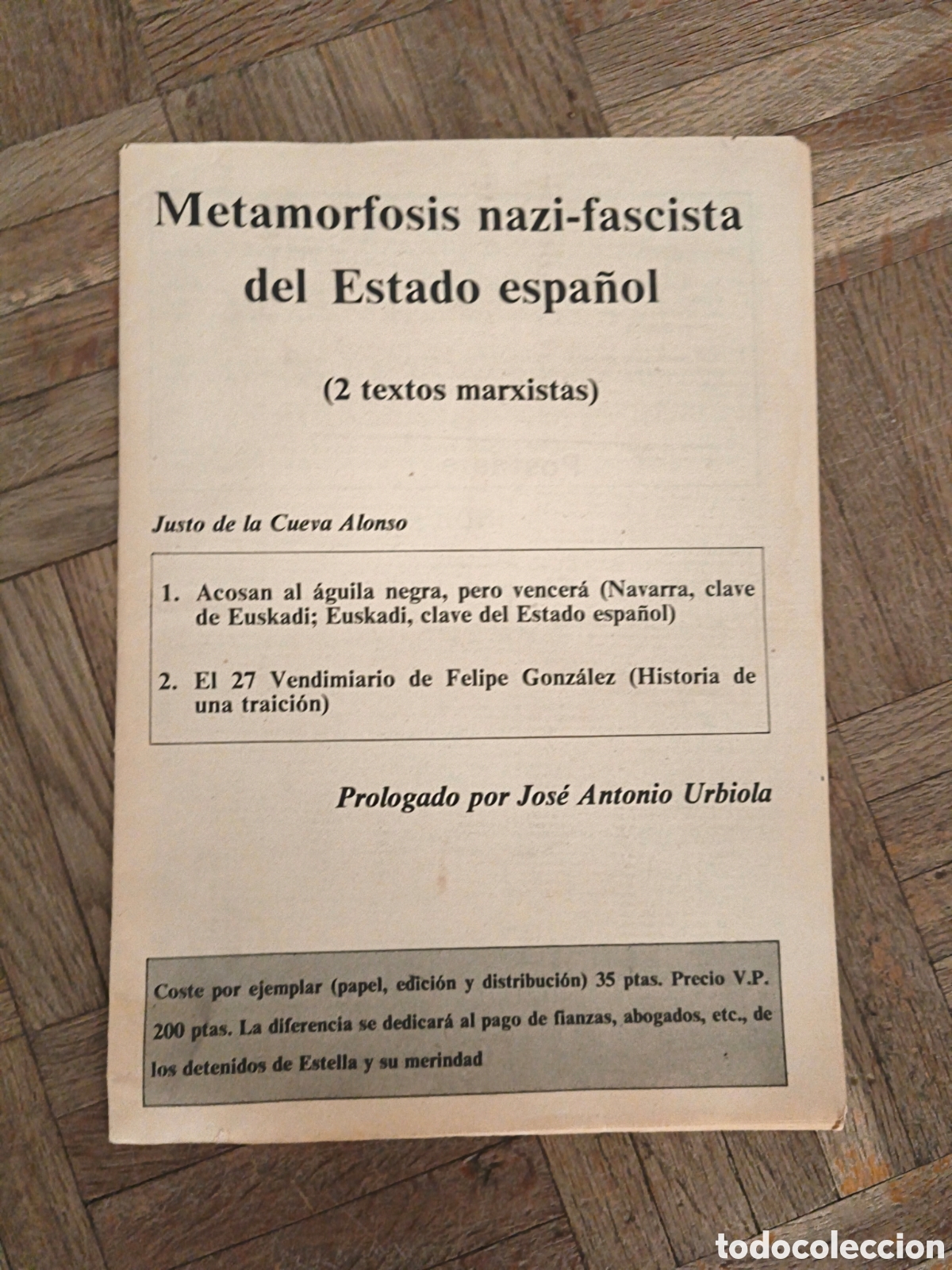 Documentos antiguos: Metamorfosis nazi-fascista del Estado Espa&ntilde;ol