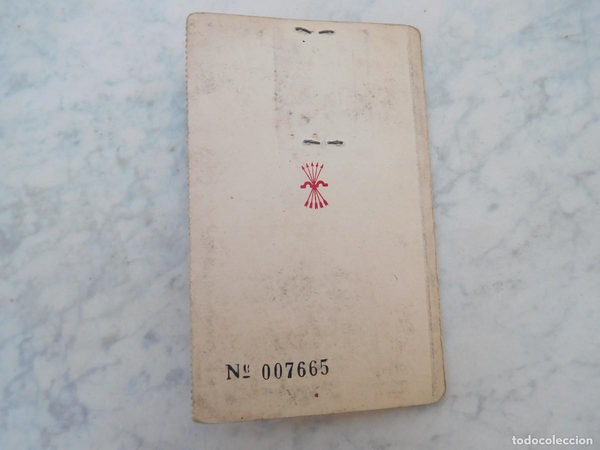 Documentos antiguos: Carnet de C.N.S. A&ntilde;o 1954 Falange - Foto 3