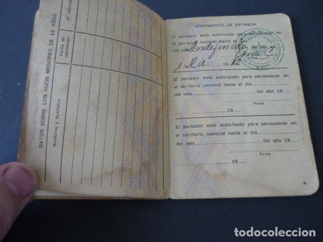 Documentos antiguos: REPUBLICA DE CUBA CARNET DE IDENTIDAD PARA EXTRANJEROS - Foto 3