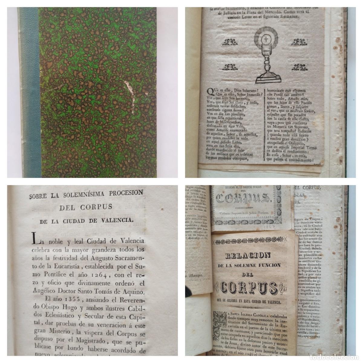 Documentos antiguos: CORPUS CHRISTI (S. XVIII-1866). EXLIBRIS F. CARRERES VOLUMEN FACTICIO: 9 GRABADOS + DESPLEGABLE 185
