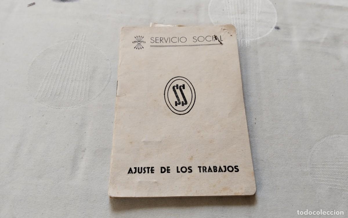 Documentos antiguos: CARTILLA DE SERVICIOS SOCIALES CON CARTA ADJUNTADA A&Ntilde;O 1955 6 VI&Ntilde;ETAS SERV. SOCIAL , RARA