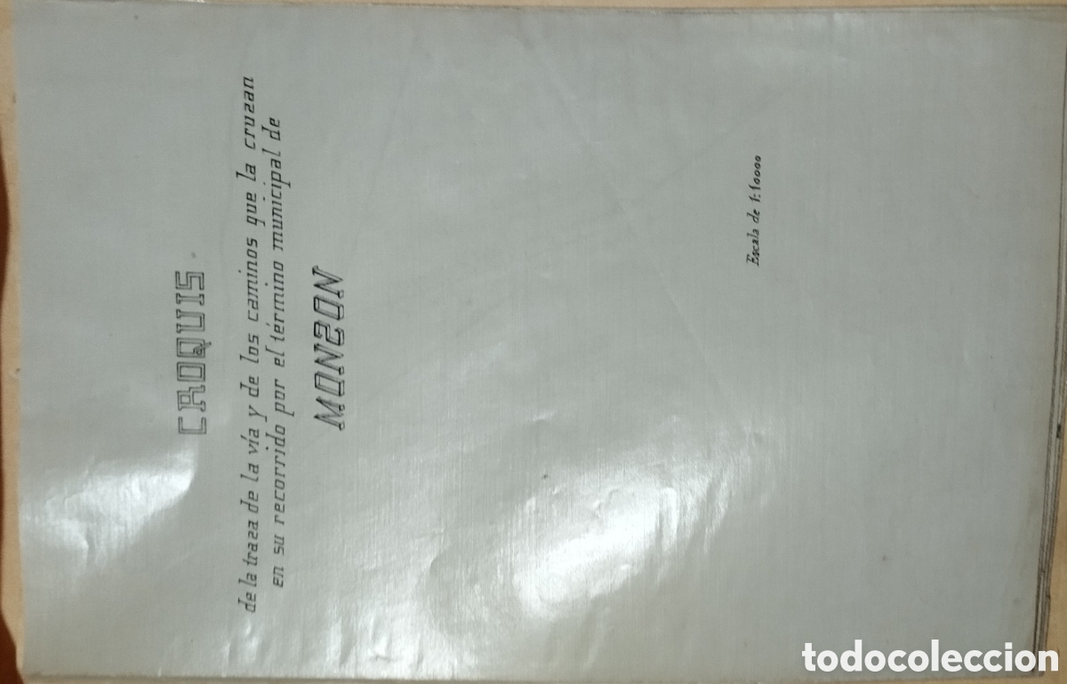 Documentos antiguos: Croquis Ferroviario del t&eacute;rmino municipal de Monz&oacute;n