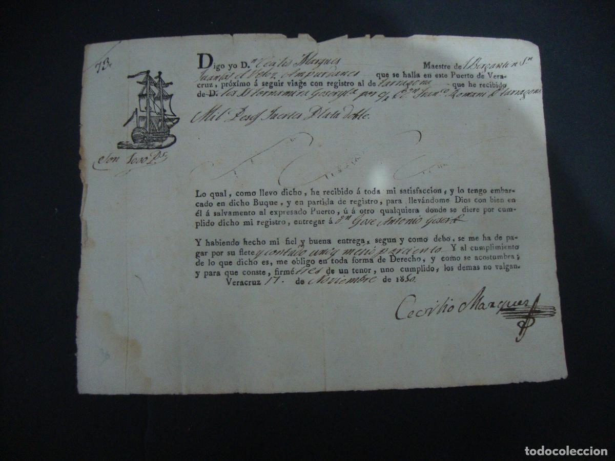 Documentos antiguos: REAL RENTA DE SALINAS DEL PRINCIPADO DE CATALU&Ntilde;A 1850