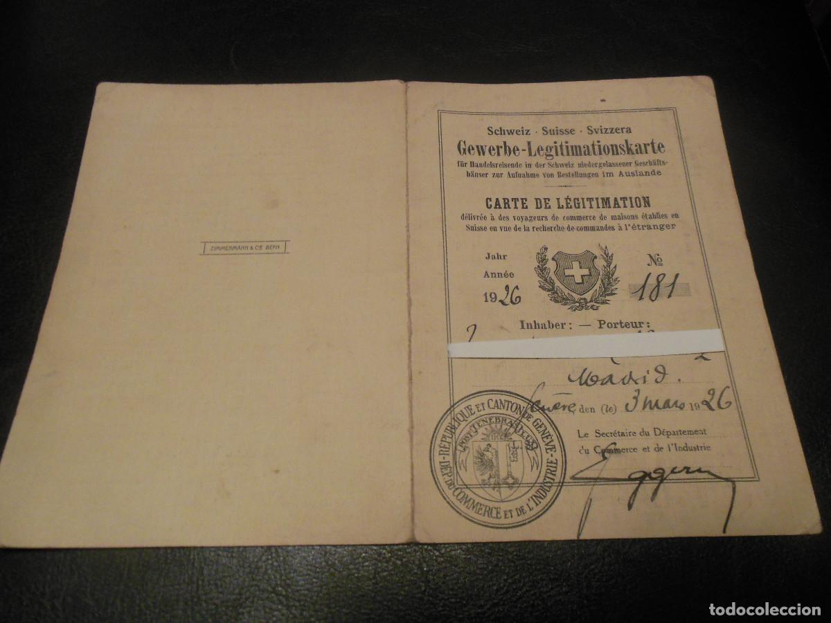Documentos antiguos: 1926 CARNET DE SUIZA GEN&Eacute;VE SUISSE - Foto 1