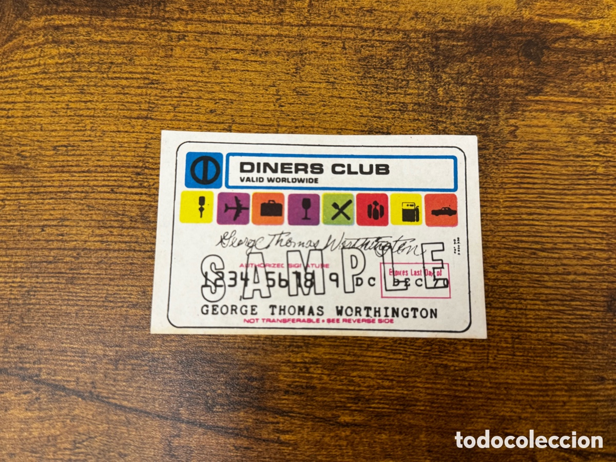 Documentos antiguos: Ticket del Dinners Club - Foto 1