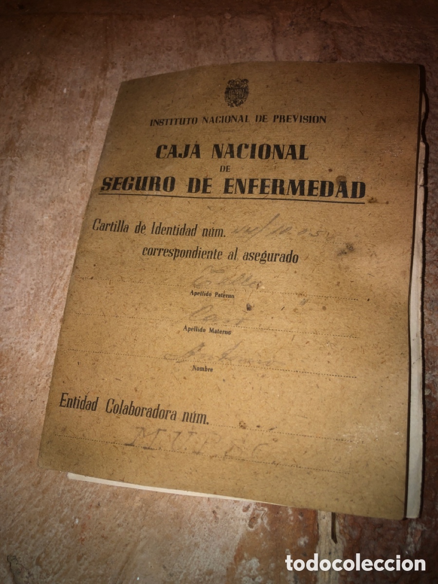 Documentos antiguos: Documento caja nacional seguro enfermedad - Foto 4