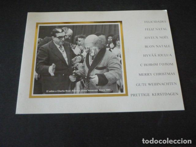 Documents Anciens: CHARLIE RIVEL MAYA PLISETSKAYA CIRCO AMERICANO TEATRO MONUMENTAL FELICITACION NAVIDE&Ntilde;A 1984