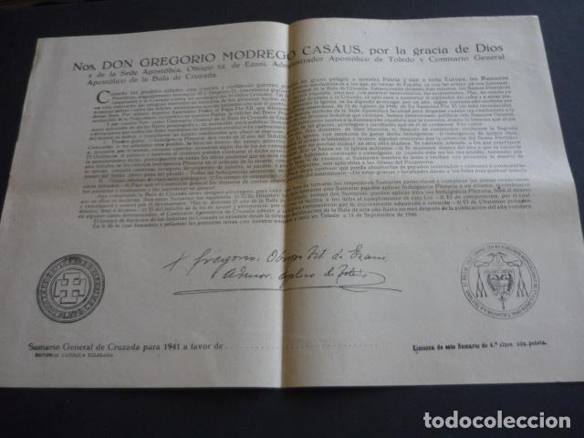 Old Documents: BULA DE CRUZADA TOLEDO 1940