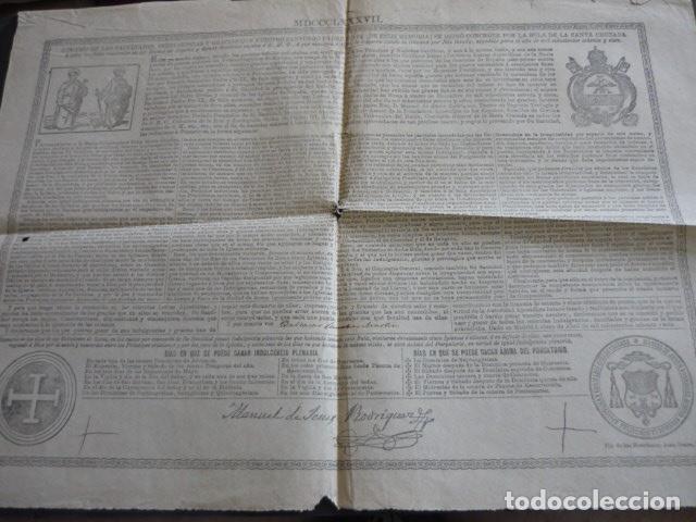 Old Documents: BULA DE CRUZADA TOLEDO 1887