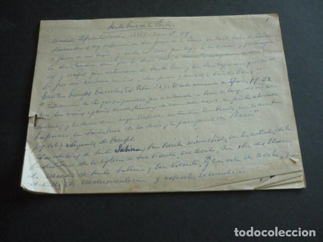 Documents Anciens: SAN JUAN DE LA PE&Ntilde;A HUESCA NOTAS 4 PAGS A DOBLE CARA