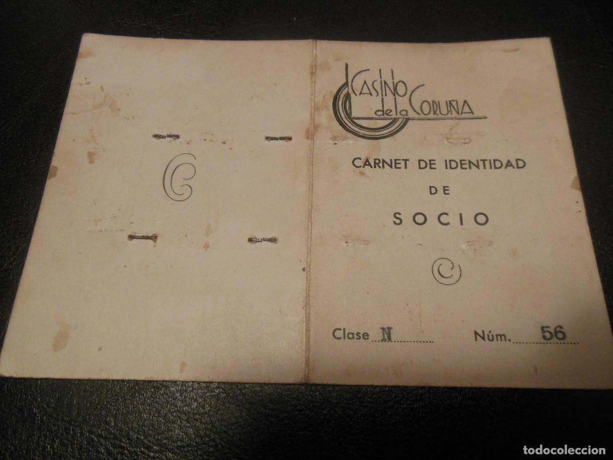 Alte Dokumente: 1950 CARNET CASINO DE LA CORU&Ntilde;A GALICIA