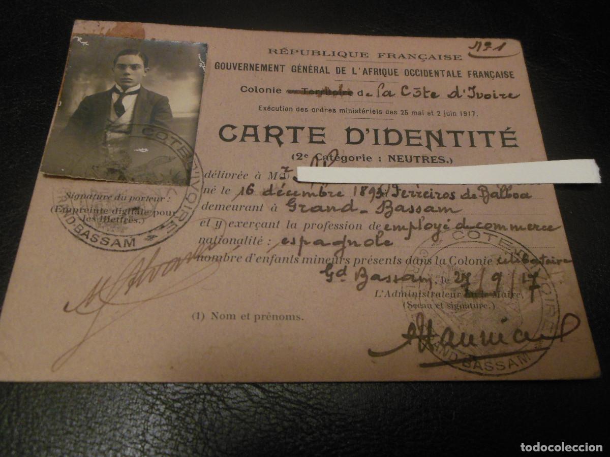 Alte Dokumente: 1917 CARNET GOBIERNO GENERAL DE AFRICA OCCIDENTAL FRANCIA REPUBLICA FRANCESA - ESPA&Ntilde;A