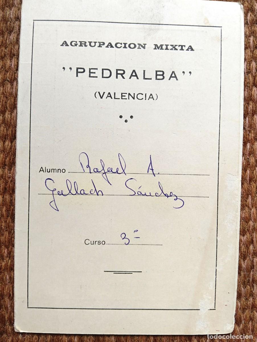 Documentos antiguos: AGRUPACION MIXTA PEDRALBA - VALENCIA - CALIFICACIONES - NOTAS 1977