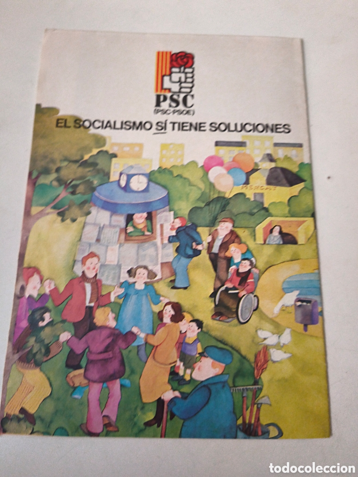Documentos antiguos: Folleto pol&iacute;tico PSC-PSOE - Foto 2