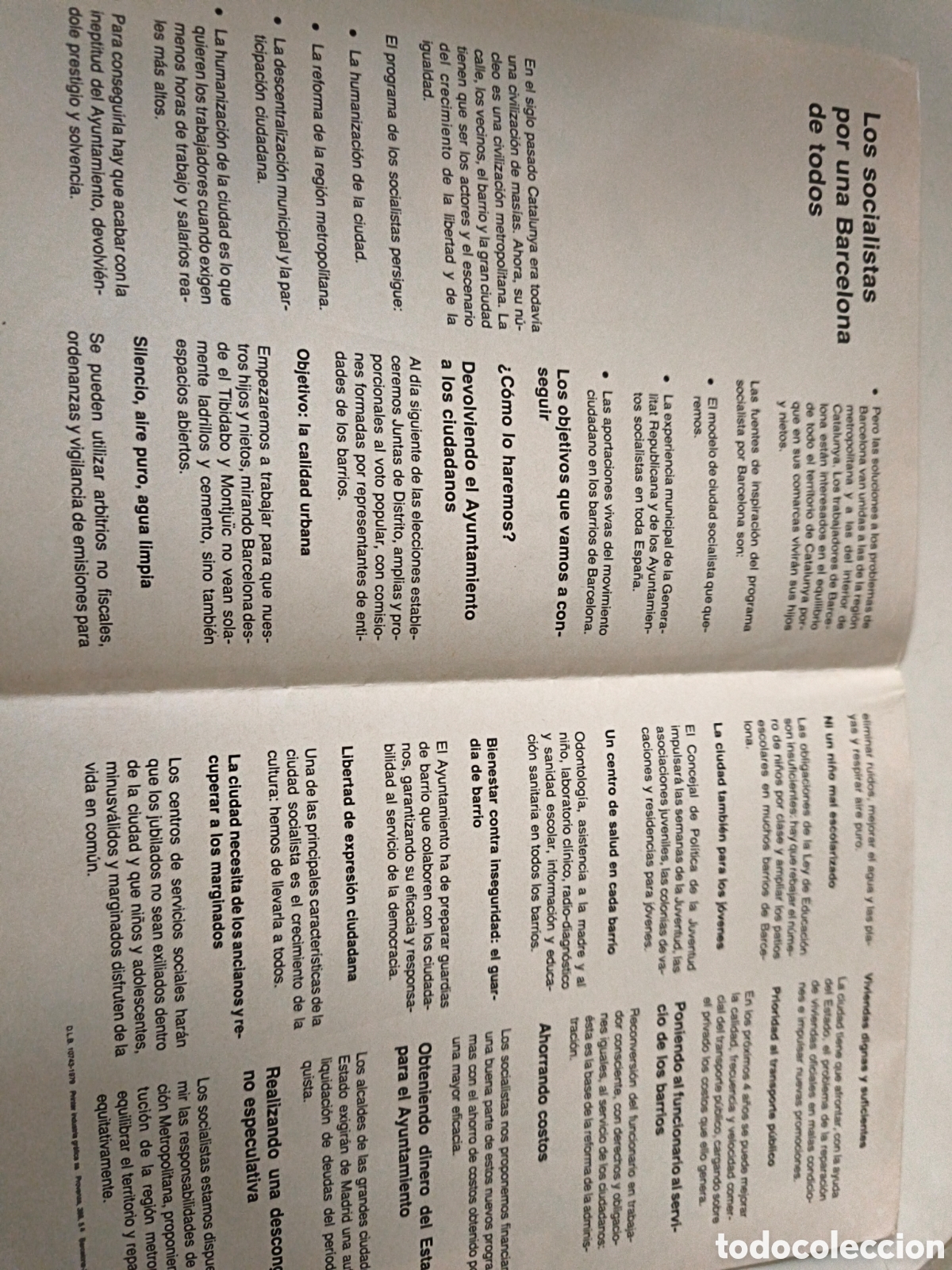 Documentos antiguos: Folleto pol&iacute;tico PSC-PSOE - Foto 3